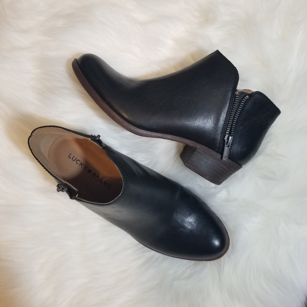 COPY - Lucky Brand | Burklee Leather Ankle Boot S…